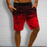 Men Drawstring Waist Ombre Shorts