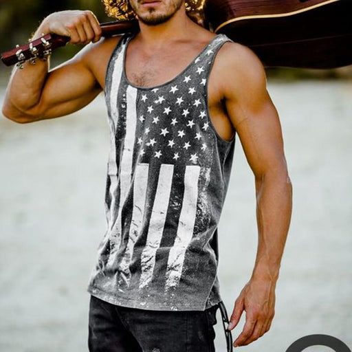 Men's Leisure Vacation Loose Sleeveless T-shirt