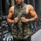 Men's Casual Fashion Printed Sleeveless T-shirt