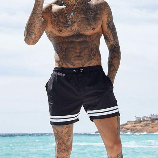 Men's Fashion Casual Sports Beach Solid Color Shorts