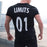 Round Neck Letter Printing Sweat Men's Tops