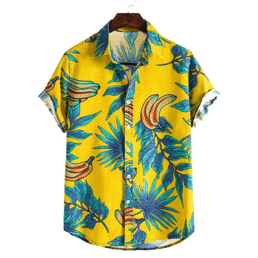 Men'S Hawaiian Floral Short Sleeve Shirt