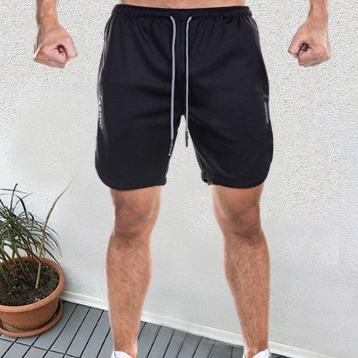Loose Multi-Pocket Double Layer Men's Shorts