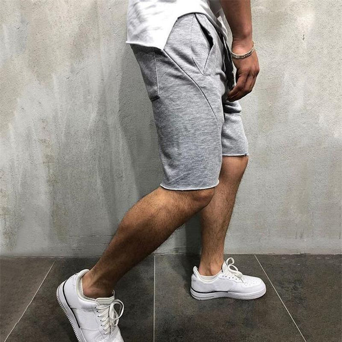 Men's Solid Color Quick-Drying Sports Shorts