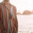 Men Casual Stripes Two-Piece Suit