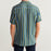 Men Lapel Striped Print Short Sleeves Shirt