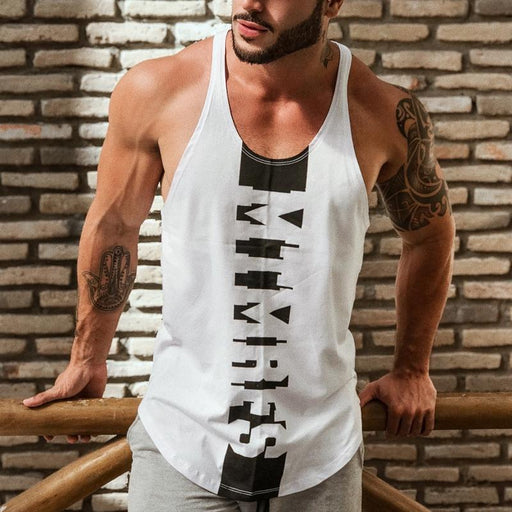 Men's Casual Fashion Printed Sleeveless T-shirt