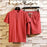 Men's Short-sleeved T-shirt Shorts Suit Chinese Style Comfort Casual Two-piece