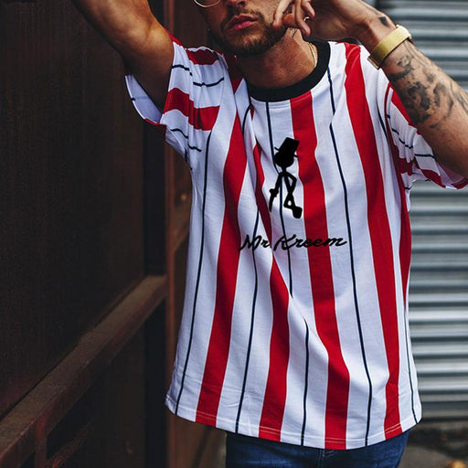 Men's Casual Sports Printed Short-sleeved T-shirt