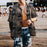 Hawaiian Black Beach Print Short Sleeve