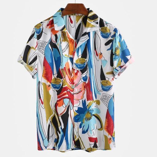 Hawaiian Short-Sleeved Floral Shirt