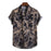 Men'S Casual Beach Cotton And Linen Printed Shirt