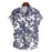 Men'S Casual Beach Cotton And Linen Printed Shirt