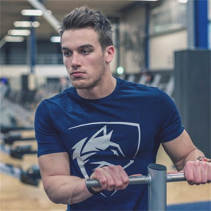 Wolf King Round Neck Short Sleeve Cotton Top