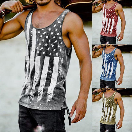 Men's Leisure Vacation Loose Sleeveless T-shirt