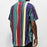 Men Striped Print Short Sleeves Shirt