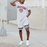 Men Round-Neck Sport Casual Two-Piece Suits