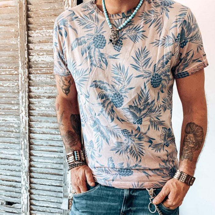 Men's Casual Retro Rock Short Sleeves