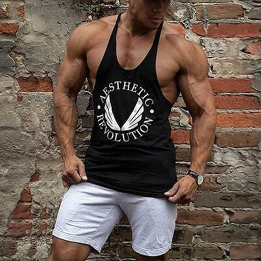 Men's Casual Sports Loose Sleeveless T-shirt