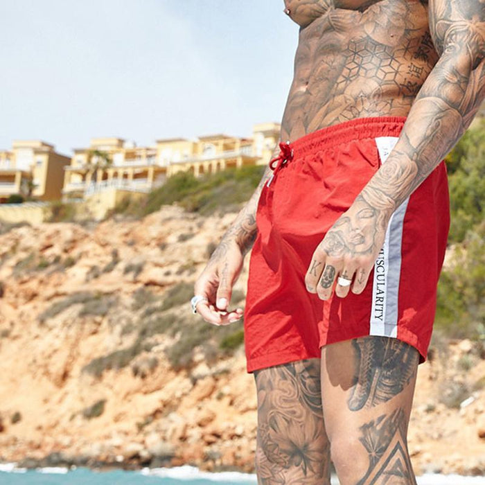 Men's Fashion Casual Sports Beach Solid Color Shorts
