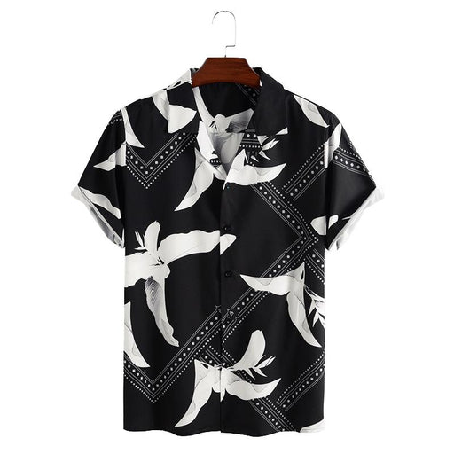 Men'S Fashion Casual Printed Short-Sleeved Shirt