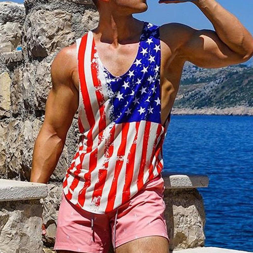 Men's Fashion Flag Printed Vest