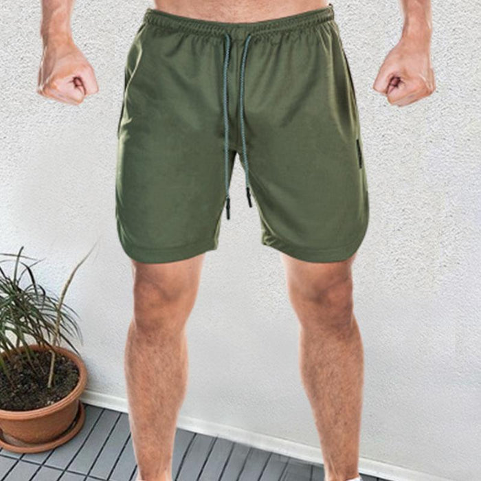 Loose Multi-Pocket Double Layer Men's Shorts