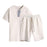 Summer Fashion Men's Cotton and Linen Short Sleeve Shorts Set Suit Tracksuit