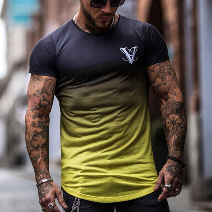 Outdoor Leisure Gradient Men's Tops