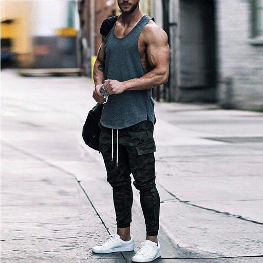 Casual Retro Street Vest Men Summer