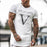 Men's Casual Sports Printed Short-sleeved T-shirt