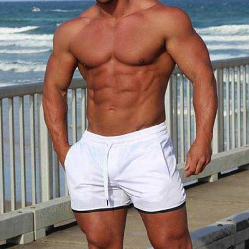 Men's Fashion Casual Sports Beach Quick-drying Solid Color Shorts