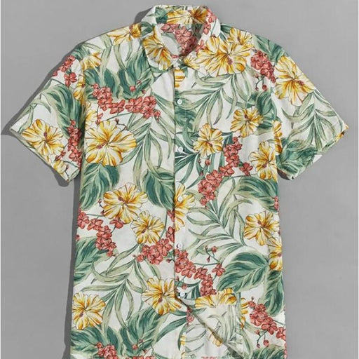Pineapple Print Hawaiian Shirt