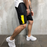 Men's Casual Zipper Splicing Short Pants