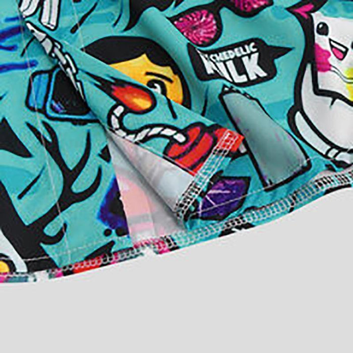 Men's Casual Graffiti Printed Short-Sleeved Shirt