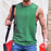 Round Neck Cotton Sweat-Absorbent Men's Tops