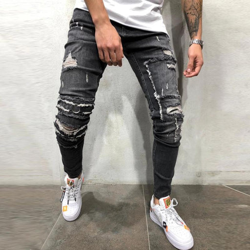 Men's Fashion Casual Ripped Jeans