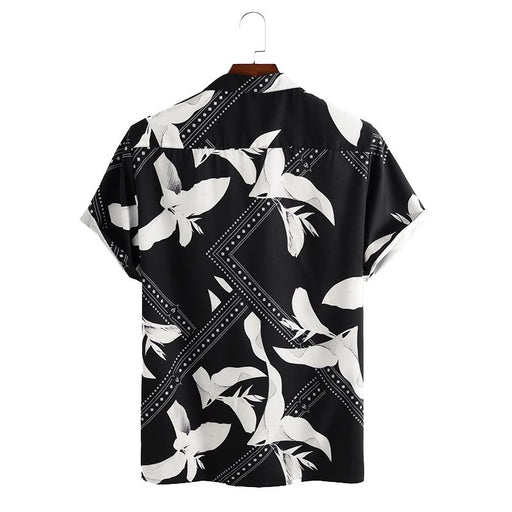 Men'S Fashion Casual Printed Short-Sleeved Shirt
