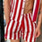 Men Casual Style Striped Two-Piece Suits