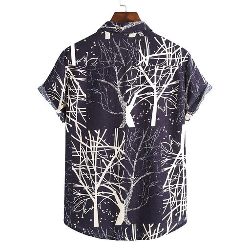 Men'S Casual Beach Floral Short Sleeve Shirt