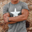 Round Neck Five-Pointed Star Print Men's Tops