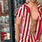 Men Casual Style Striped Two-Piece Suits