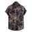 Men'S Casual Beach Cotton And Linen Printed Shirt