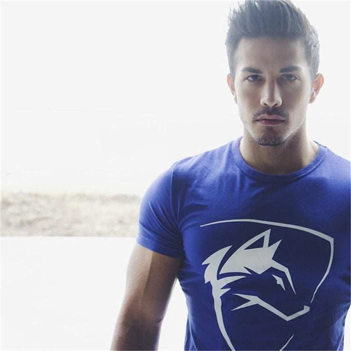 Wolf King Round Neck Short Sleeve Cotton Top