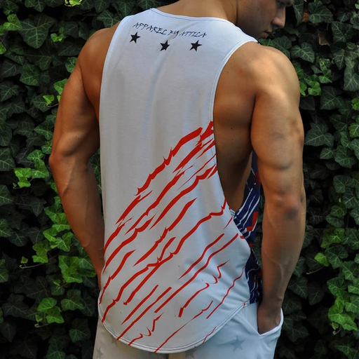 Men's Fashion Creative Flag Printed Vest