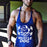 Men's Casual Fashion Printed Sleeveless T-shirt