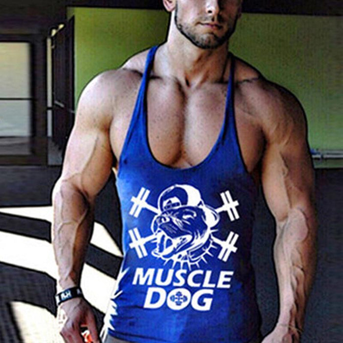 Men's Casual Fashion Printed Sleeveless T-shirt