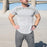 Round Neck Letter Printing Sweat Men's Tops