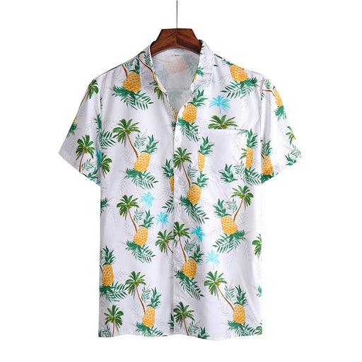 Men'S Coconut Printed Loose Casual Shirt