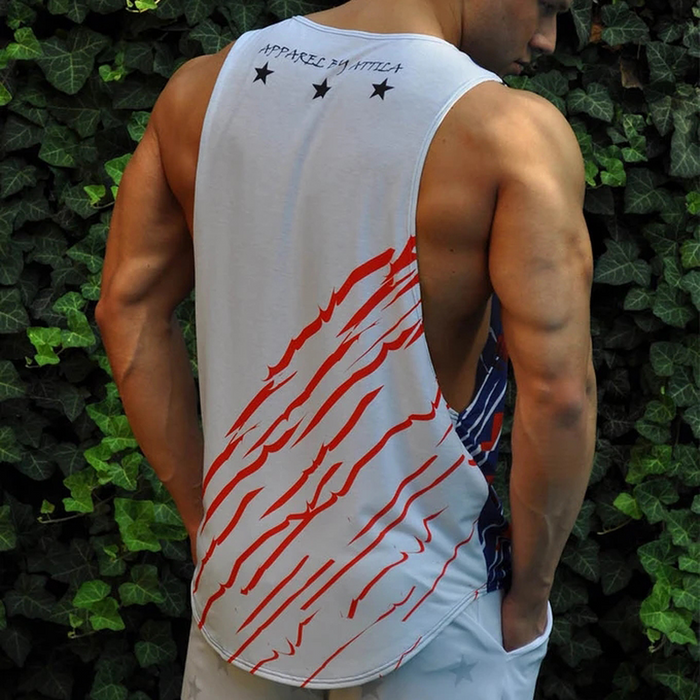 Men's Fashion Creative Flag Printed Vest